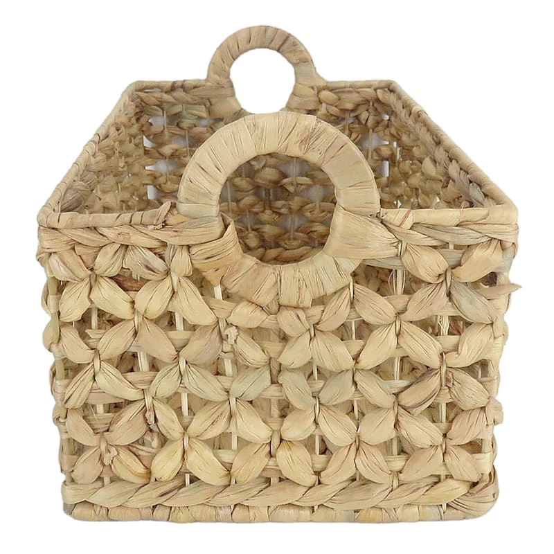Providence Melia Flower Weave Storage Basket With Handles, Medium 2 Providence Melia Flower Weave Storage Basket With Handles, Medium - Image 2