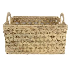 Providence Melia Flower Weave Storage Basket With Handles, Medium 5 Providence Melia Flower Weave Storage Basket With Handles, Medium -Storage Sales Store providence melia flower weave storage basket with handles medium 5