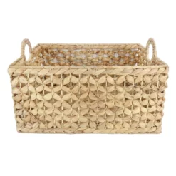 Providence Melia Flower Weave Storage Basket With Handles, Small -Storage Sales Store providence melia flower weave storage basket with handles small 2