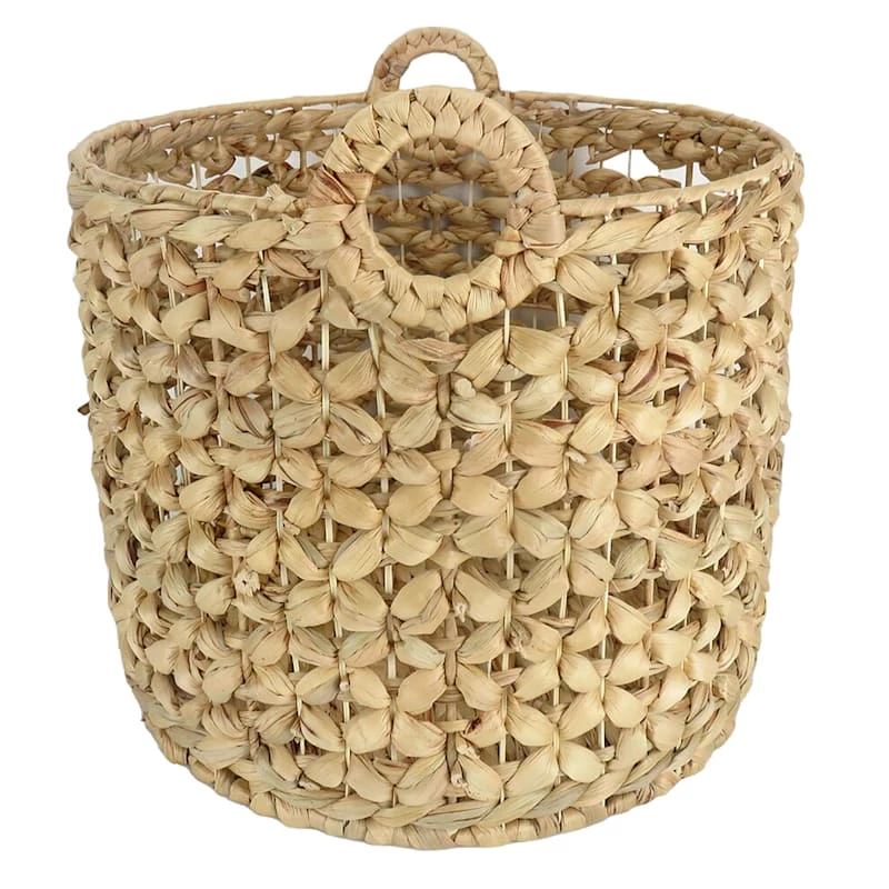 Providence Melia Round Flower Weave Storage Basket, Small 1 Providence Melia Round Flower Weave Storage Basket, Small