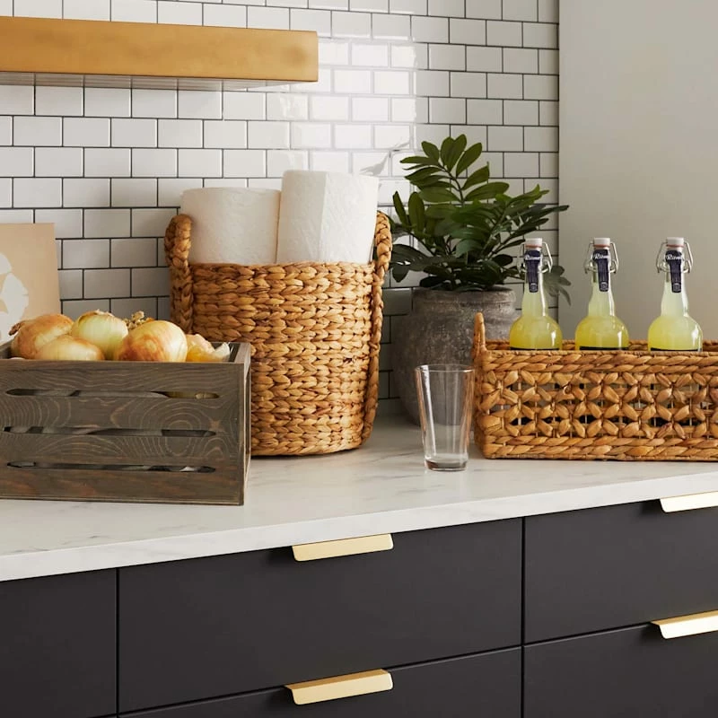 Providence Melia Single Tank Woven Flower Basket With Handle 4 Providence Melia Single Tank Woven Flower Basket With Handle - Image 4