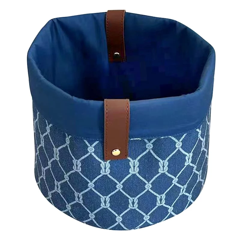 Providence Rope Print Fabric Storage Bin, Small 1 Providence Rope Print Fabric Storage Bin, Small
