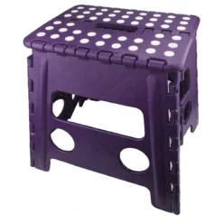 Purple Foldable Step Stool, 13"