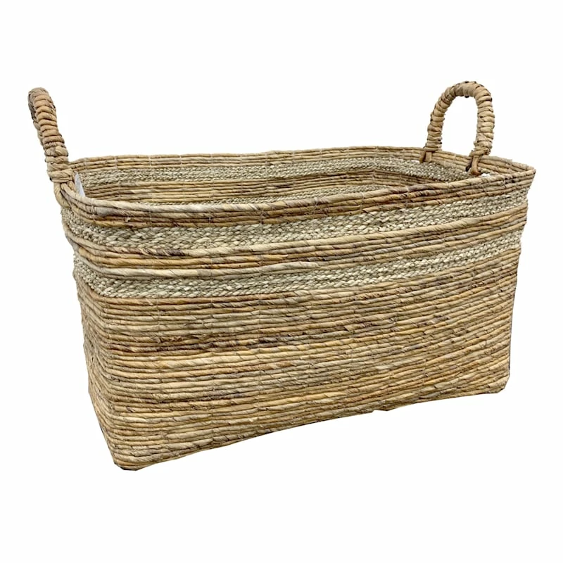 RECT BANANA BASKET W/STRIPE L 1 RECT BANANA BASKET W/STRIPE L