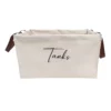 Rectangle CLST Fabric Canvas Basket White L
