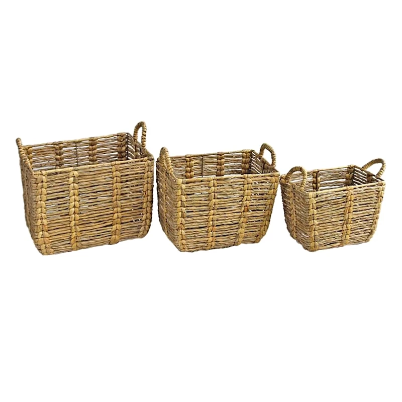 RECTANGLE HYACINTH BASKET M 2 RECTANGLE HYACINTH BASKET M - Image 2