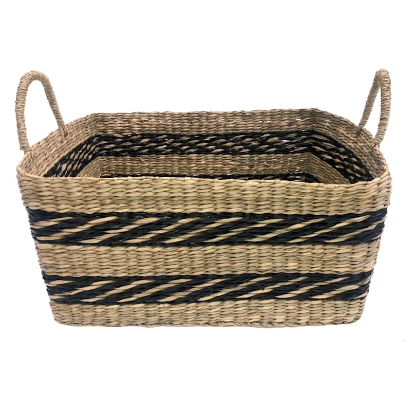 Rectangle Seagrass Basket, Medium 1 Rectangle Seagrass Basket, Medium
