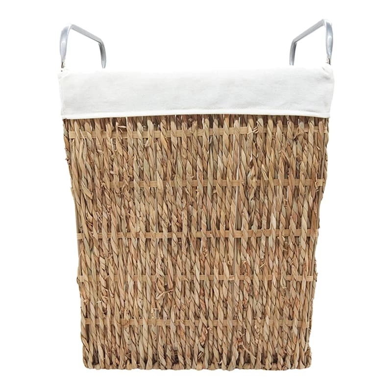 Rectangle Twisted Wicker Laundry Hamper, Large 1 Rectangle Twisted Wicker Laundry Hamper, Large