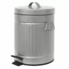 Retro Silver Step Trash Bin, 5l