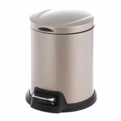Round Champagne Stainless Steel Pedal Bin, 5l