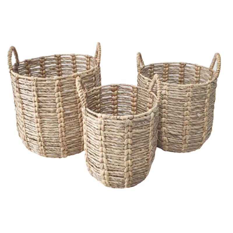 ROUND HYACINTH BASKET L 2 ROUND HYACINTH BASKET L - Image 2