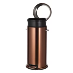 Round Retro Copper Stainless Steel Pedal Bin, 30l 6 Round Retro Copper Stainless Steel Pedal Bin, 30l -Storage Sales Store round retro copper stainless steel pedal bin 30l 2