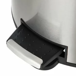 Round Stainless Steel Pedal Trash Bin With Thin Lid, 30l 10 Round Stainless Steel Pedal Trash Bin With Thin Lid, 30l -Storage Sales Store round stainless steel pedal trash bin with thin lid 30l 2