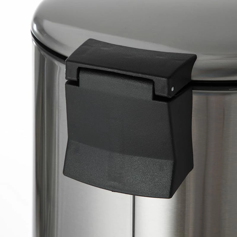 Round Stainless Steel Pedal Trash Bin With Thin Lid, 30l 4 Round Stainless Steel Pedal Trash Bin With Thin Lid, 30l - Image 4