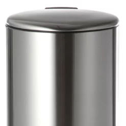 Round Stainless Steel Pedal Trash Bin With Thin Lid, 30l 13 Round Stainless Steel Pedal Trash Bin With Thin Lid, 30l -Storage Sales Store round stainless steel pedal trash bin with thin lid 30l 5