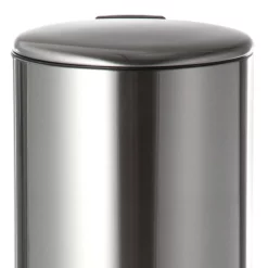 Round Stainless Steel Pedal Trash Bin With Thin Lid, 30l 14 Round Stainless Steel Pedal Trash Bin With Thin Lid, 30l -Storage Sales Store round stainless steel pedal trash bin with thin lid 30l 6