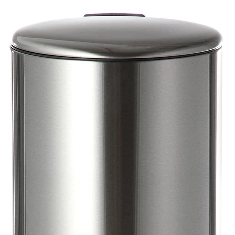Round Stainless Steel Pedal Trash Bin With Thin Lid, 30l 7 Round Stainless Steel Pedal Trash Bin With Thin Lid, 30l - Image 7