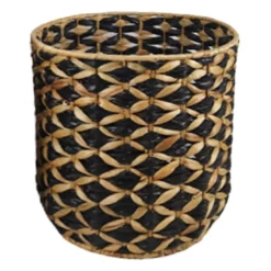 Round Water Hyacinth Storage Basket, Small