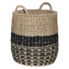 Round Woven Seagrass Storage Basket, Small