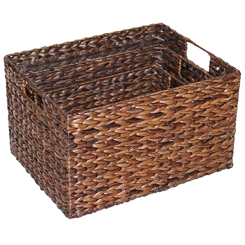Rush Rectangle Basket Espresso L 1 Rush Rectangle Basket Espresso L