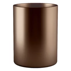 Sienna Brown Metal Wastebasket, 10"