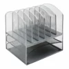 Silver Metal Mesh File Rack Tray