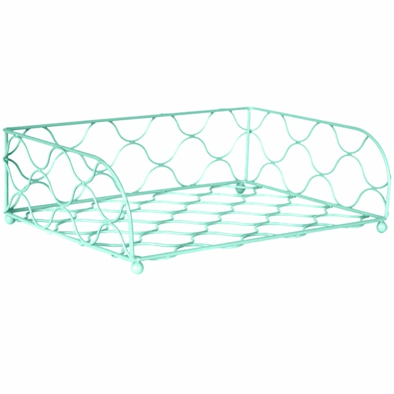 Sky Blue Wire File Tray 1 Sky Blue Wire File Tray