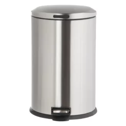 Stainless Steel Oval Pedal Trash Bin, 45l 6 Stainless Steel Oval Pedal Trash Bin, 45l -Storage Sales Store stainless steel oval pedal trash bin 45l 2