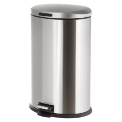 Stainless Steel Oval Pedal Trash Bin, 45l