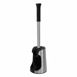 Stainless Steel Toilet Brush With Open Holder, Chrome
