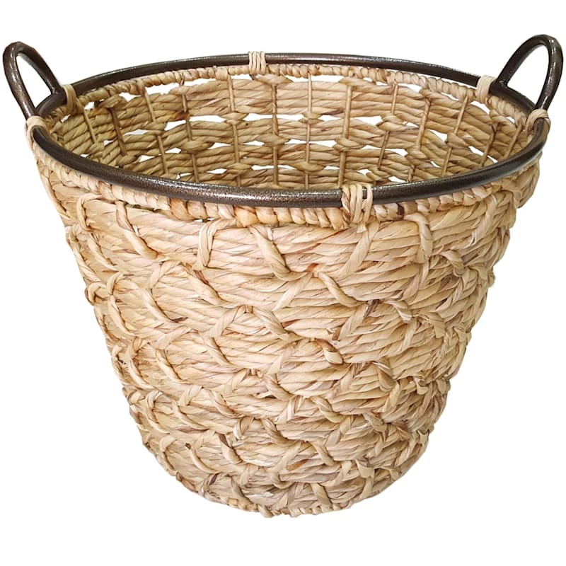 Tapered Woven Wicker Storage Basket, Medium 1 Tapered Woven Wicker Storage Basket, Medium