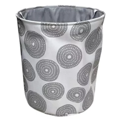 Tiny Dreamers Aussie Grey Circle Laundry Hamper, Medium