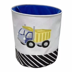 Tiny Dreamers Construction Graphic Laundry Hamper, Large