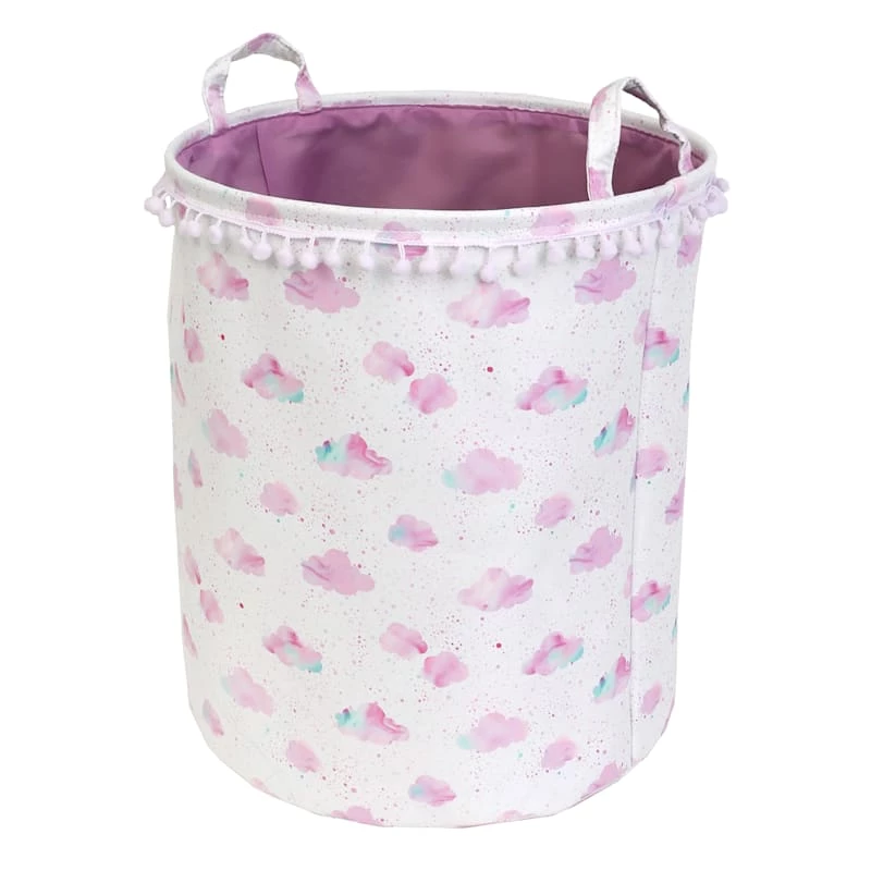 Tiny Dreamers Mystic Clouds Round Laundry Hamper, Large 1 Tiny Dreamers Mystic Clouds Round Laundry Hamper, Large
