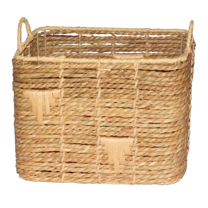 Tracey Boyd Braided Storage Basket With Triangle Accents, Large 1 Tracey Boyd Braided Storage Basket With Triangle Accents, Large
