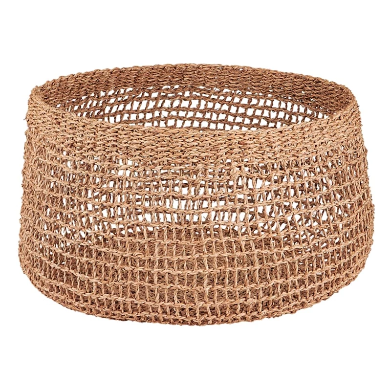 Tracey Boyd Round Grid Weave Slouch Basket, Large 1 Tracey Boyd Round Grid Weave Slouch Basket, Large