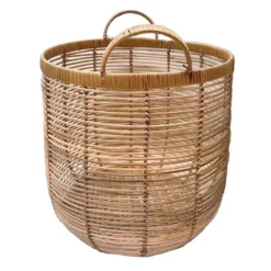 Tracey Boyd Round Rattan Storage Basket, Medium