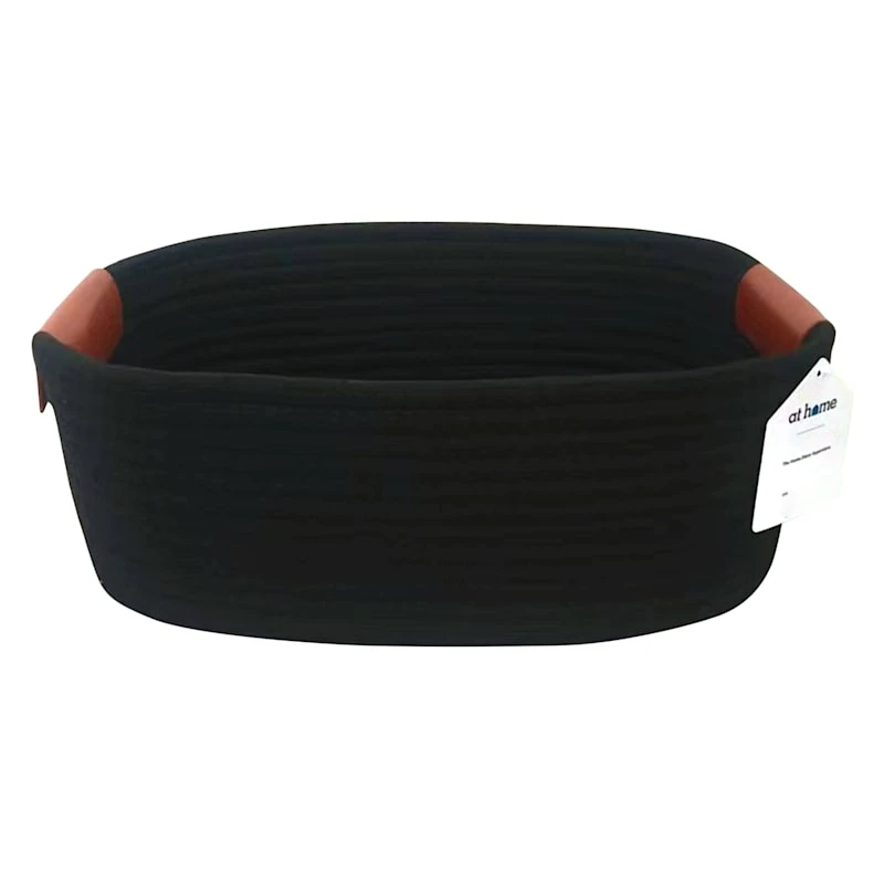 Trist Black Rectangle Storage Bin, Medium 1 Trist Black Rectangle Storage Bin, Medium