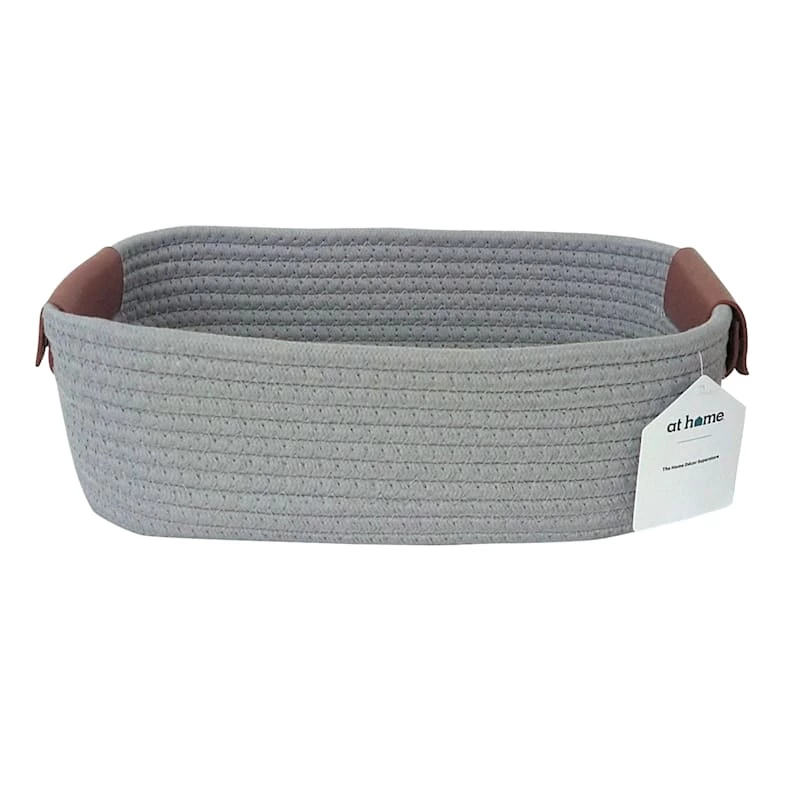 Trist Grey Rectangle Storage Bin, Small 1 Trist Grey Rectangle Storage Bin, Small