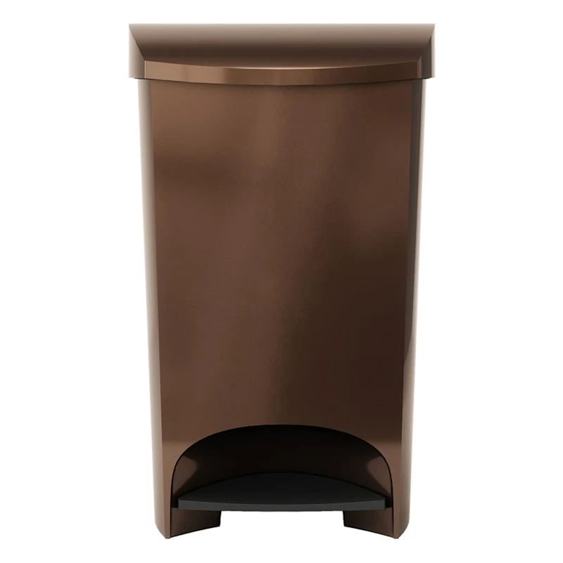 Two-Step Bronze Trash Can, 12gal 2 Two-Step Bronze Trash Can, 12gal - Image 2