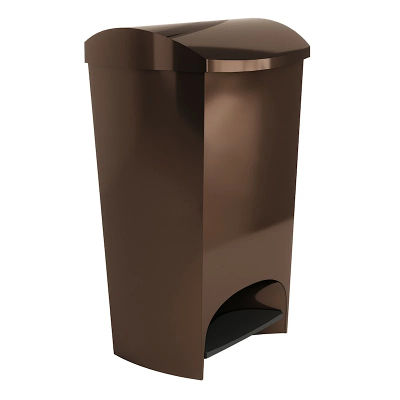 Two-Step Bronze Trash Can, 12gal 6 Two-Step Bronze Trash Can, 12gal - Image 6