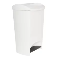Two-Step White Trash Can, 12gal 10 Two-Step White Trash Can, 12gal -Storage Sales Store two step white trash can 12gal 4