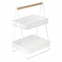 Ty Pennington 2-Tier Cozy Caddy, White Metal