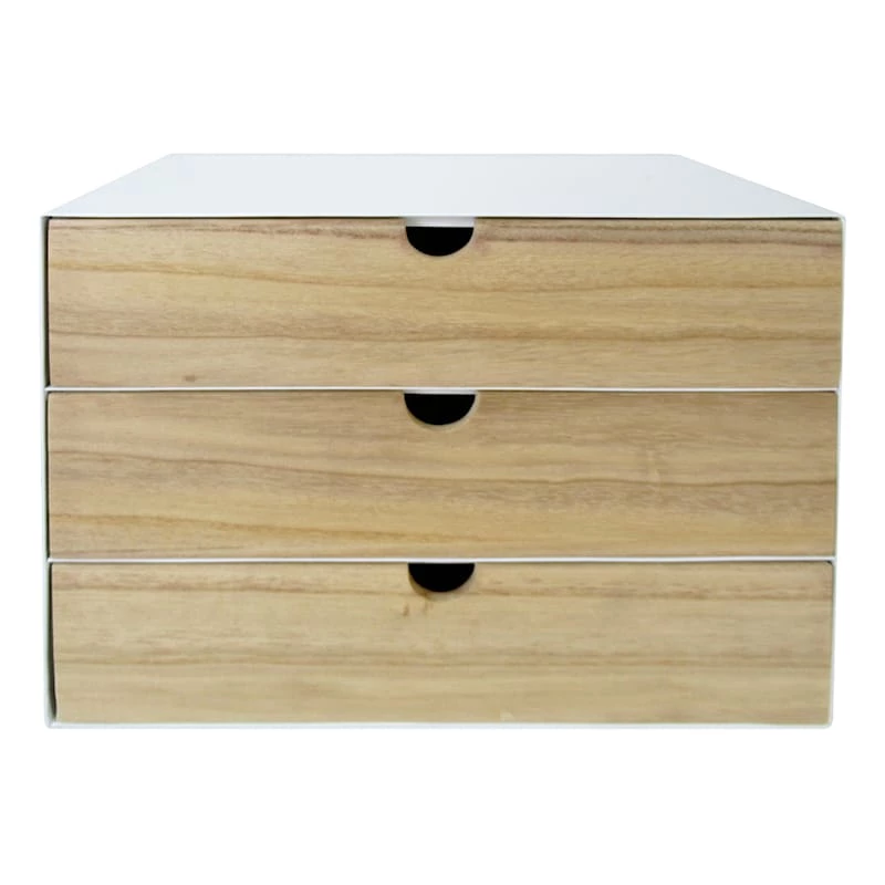 Ty Pennington 3-Drawer White Metal & Wooden File Cabinet 1 Ty Pennington 3-Drawer White Metal & Wooden File Cabinet