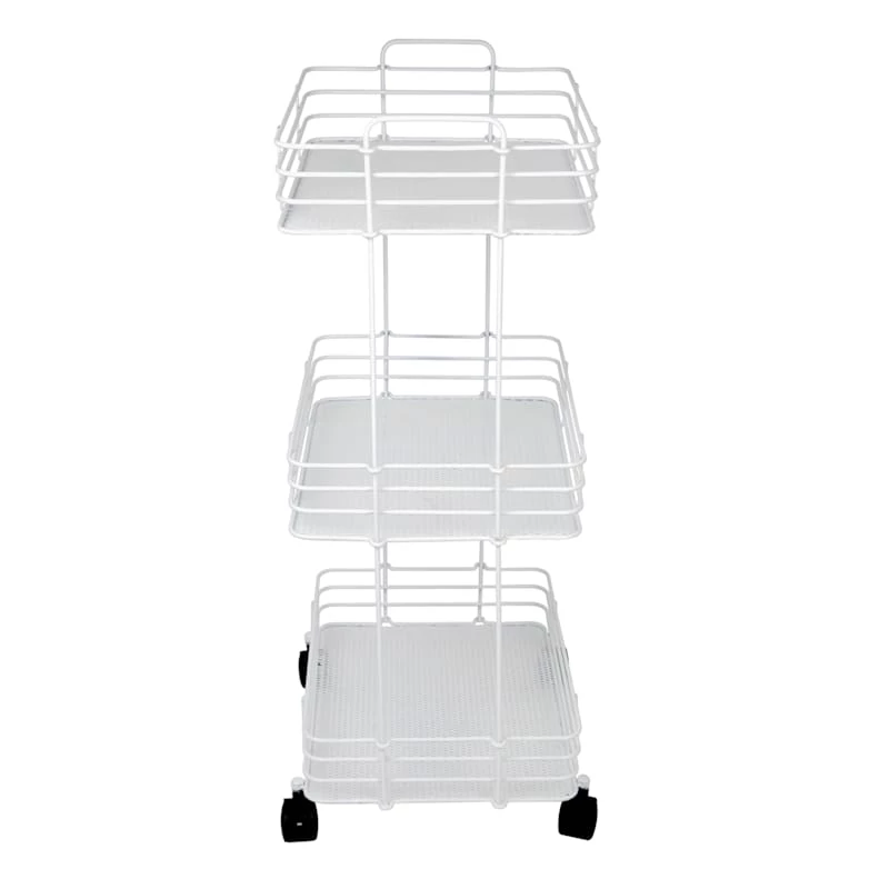 Ty Pennington 3-Tier Wide Mesh Storage Cart 2 Ty Pennington 3-Tier Wide Mesh Storage Cart - Image 2