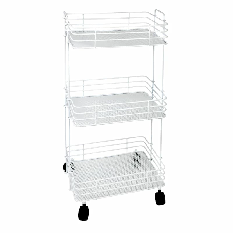 Ty Pennington 3-Tier Wide Mesh Storage Cart 1 Ty Pennington 3-Tier Wide Mesh Storage Cart