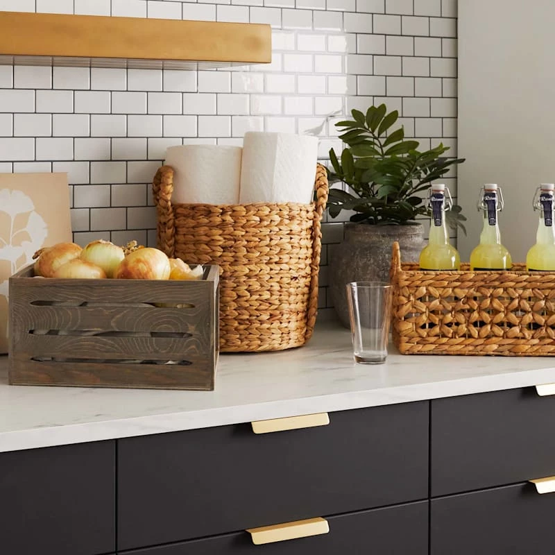 Ty Pennington Braided Arrow Weave Round Basket, Medium 2 Ty Pennington Braided Arrow Weave Round Basket, Medium - Image 2