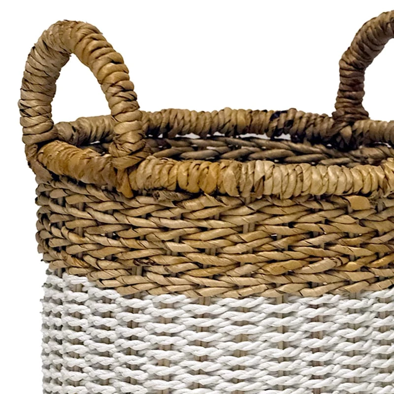 Ty Pennington Round Cottage Banana Leaf Laundry Hamper, Small 2 Ty Pennington Round Cottage Banana Leaf Laundry Hamper, Small - Image 2