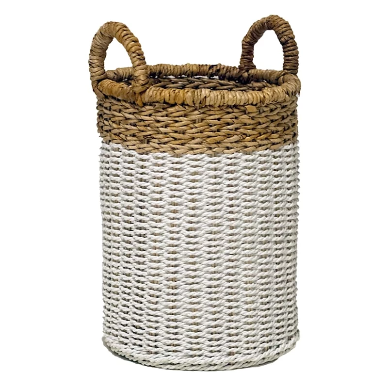 Ty Pennington Round Cottage Banana Leaf Laundry Hamper, Small 1 Ty Pennington Round Cottage Banana Leaf Laundry Hamper, Small