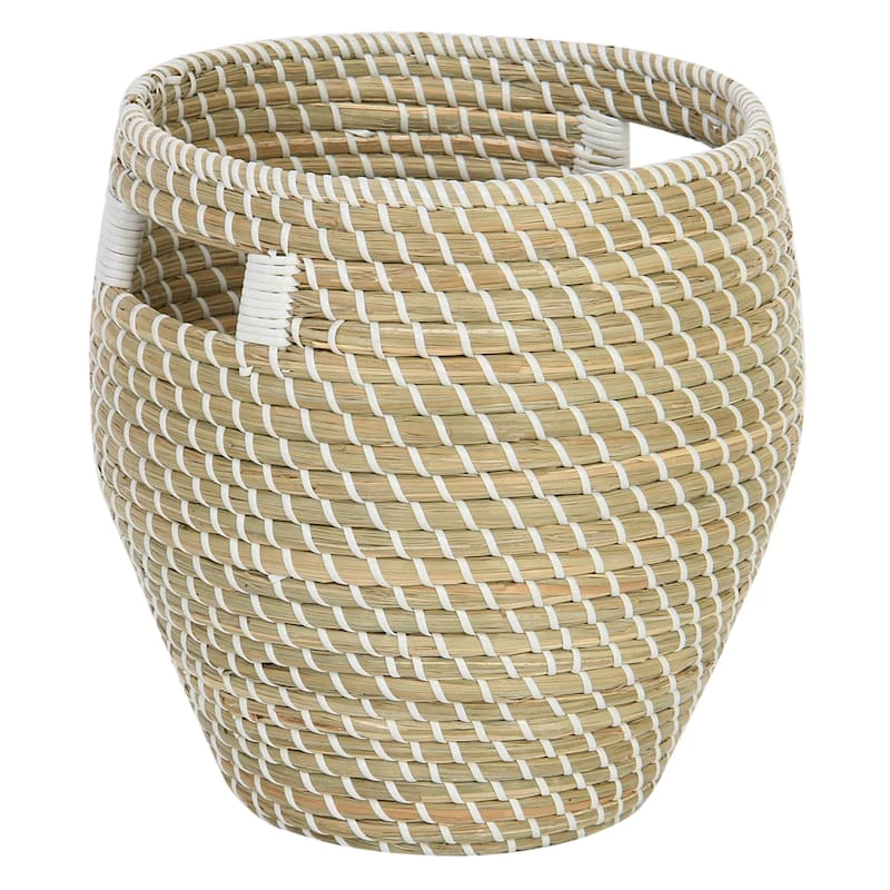 Ty Pennington Seagrass Basket With Plastic Binding, Small 1 Ty Pennington Seagrass Basket With Plastic Binding, Small